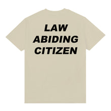 Load image into Gallery viewer, Kyjah Law Abiding Citizen Bikelife T-shirt Sand Back Side
